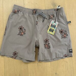 NWT Billabong x Keith Haring Boardshorts